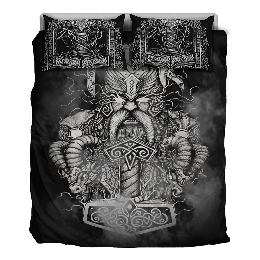 Viking Bedding Set Thor And Hammer