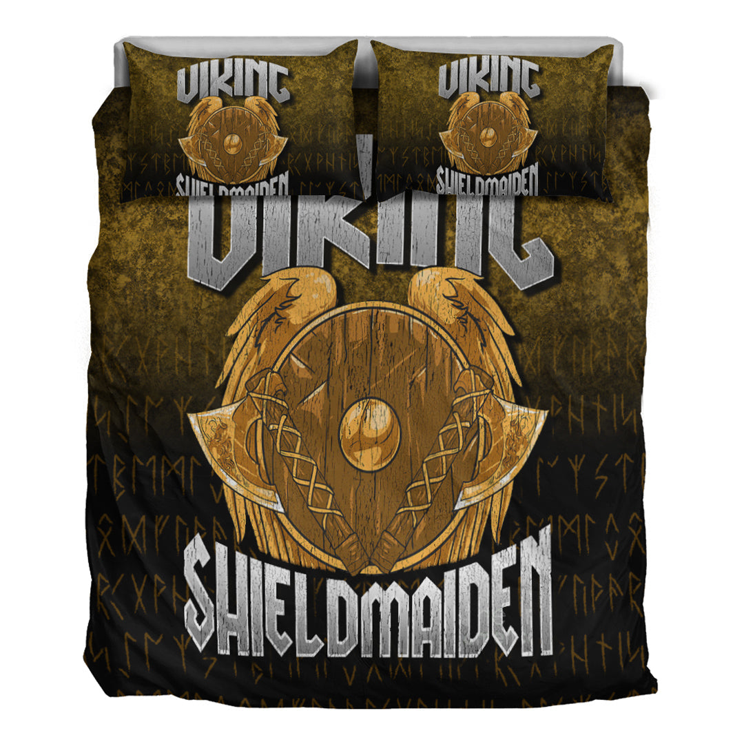 Viking Bedding Set Viking ShieldMaiden Ver02