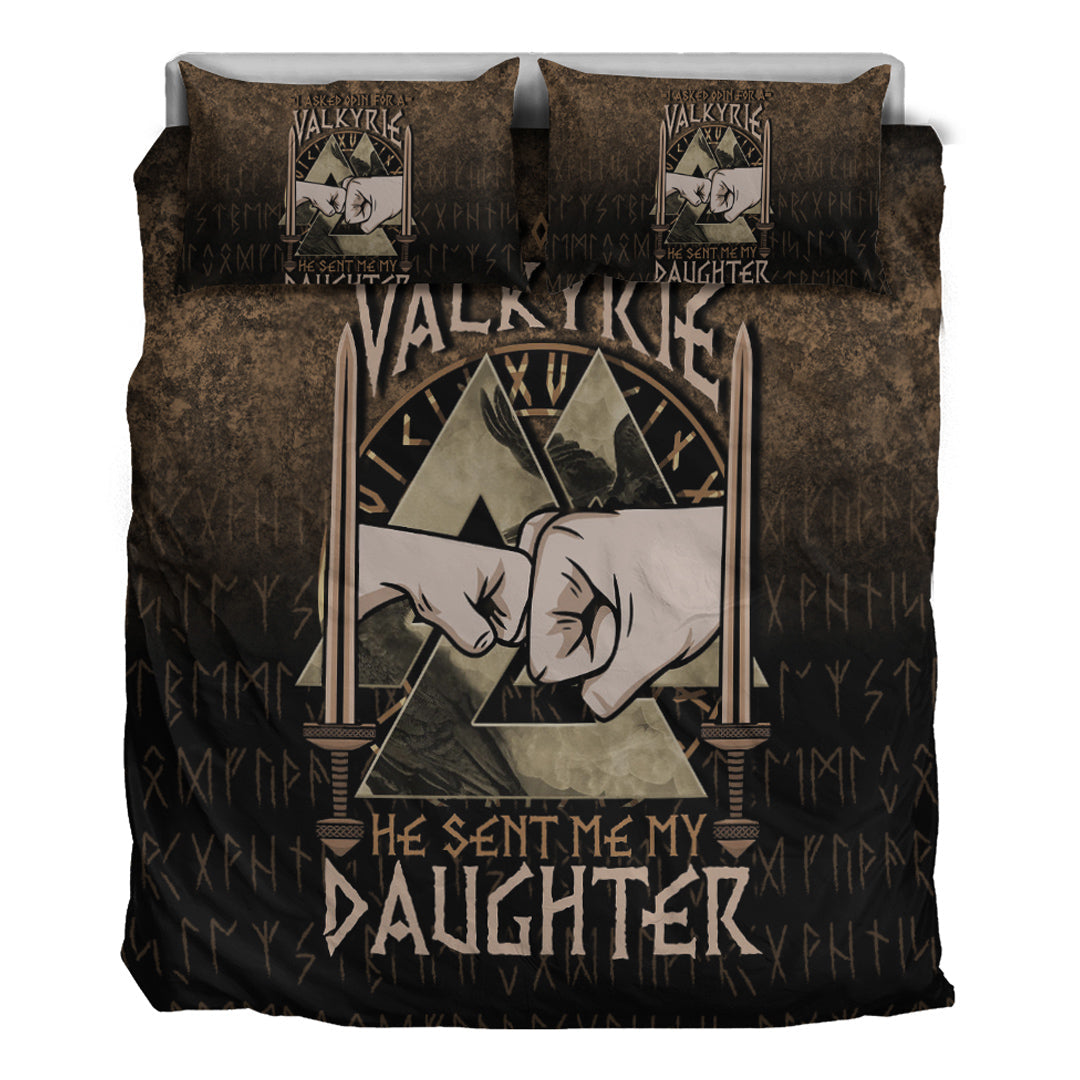 Viking Bedding Set I Asked Odin For A Valkyrie He Sent Me My Daughter