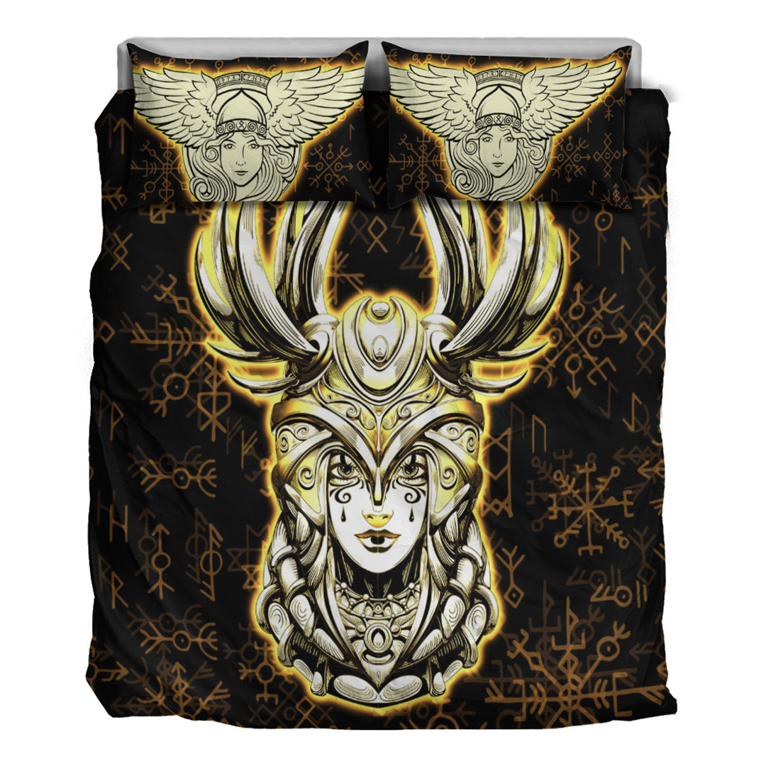 Viking Bedding Set Viking Valkyrie Gold