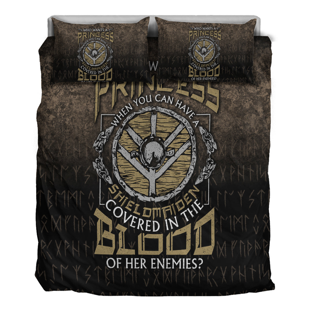 Viking Bedding Set Who Wants A Princess Instead Of A Shield Maiden