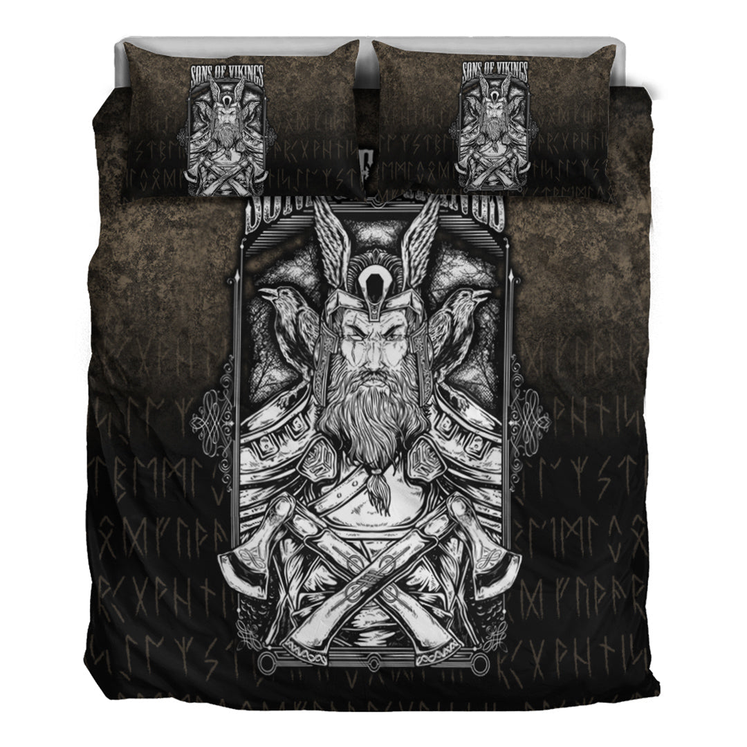 Viking Bedding Set Sons of Odin Valhalla Style Ver03