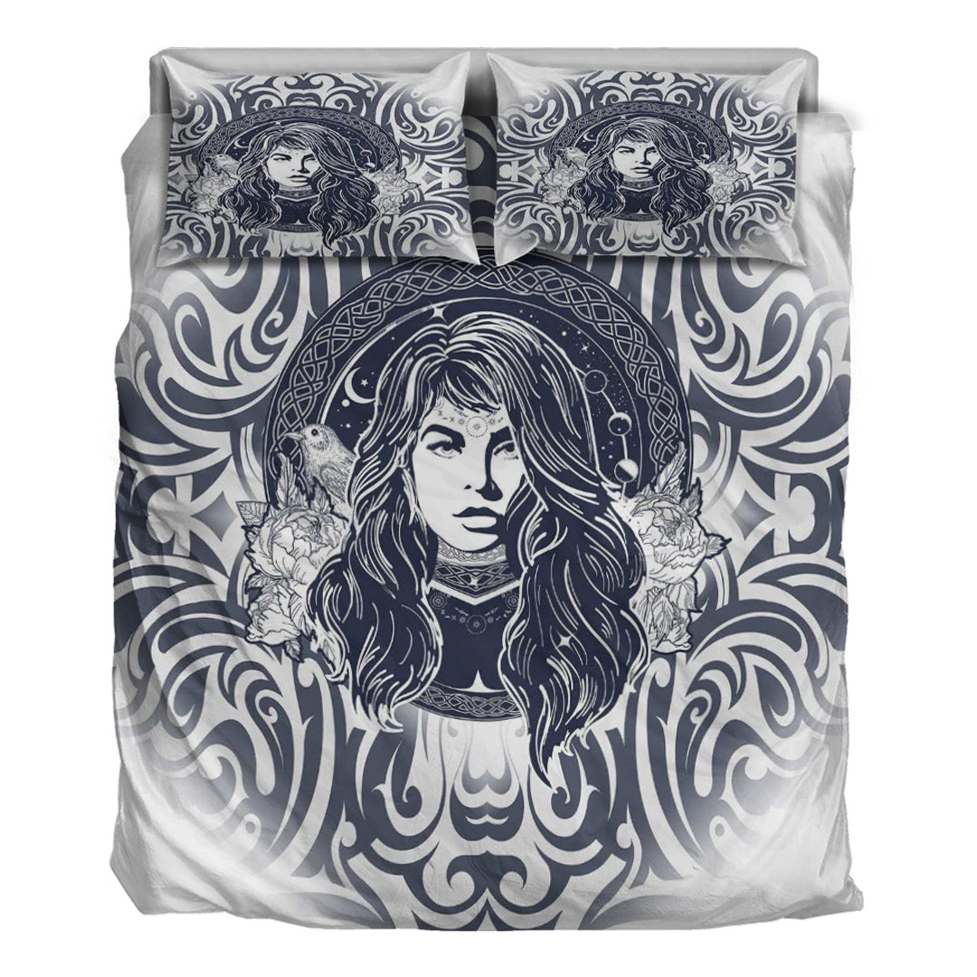 Viking Bedding Set Celtic Wicca Sorceress