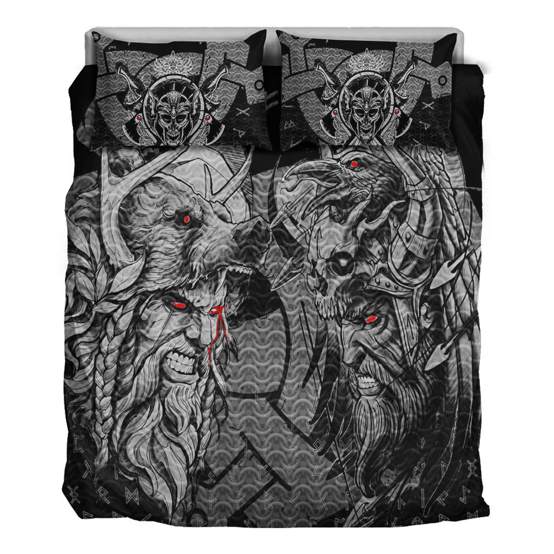 Viking Bedding Set Norse Warrior Berserker