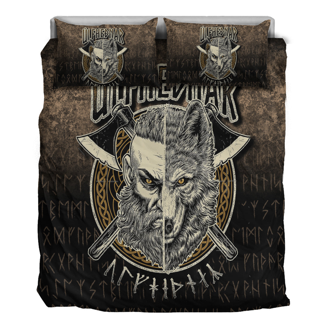 Viking Bedding Set Norse Viking Wolf Ulfhednar Pagan Warrior Ulfhedinn