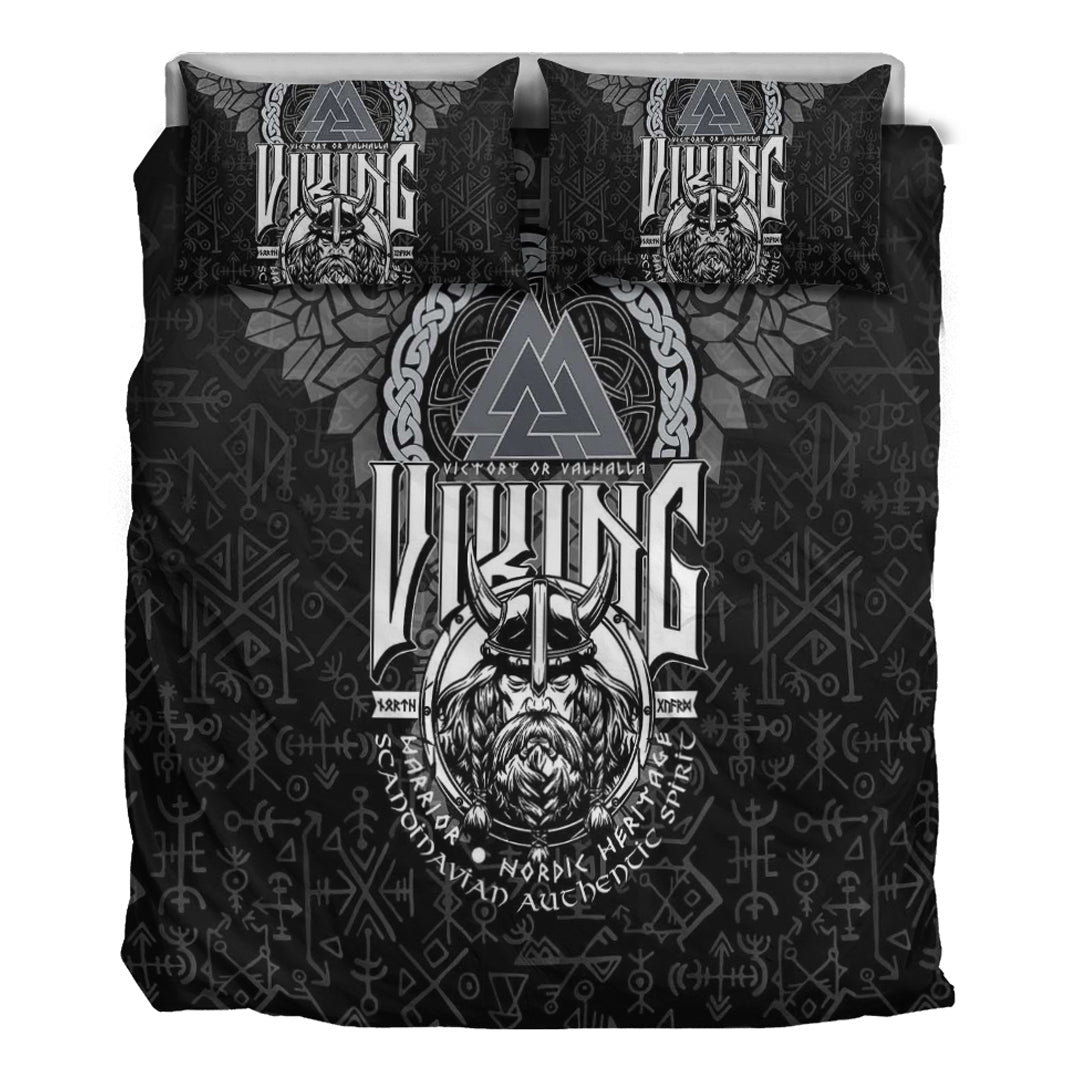 Viking Bedding Set Viking Warrior Valknut