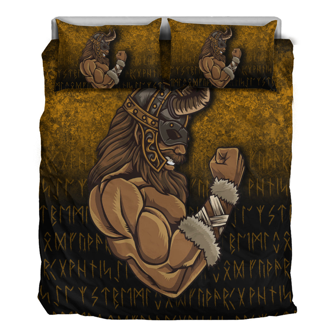 Viking Bedding Set Viking Warrior Muscles Power