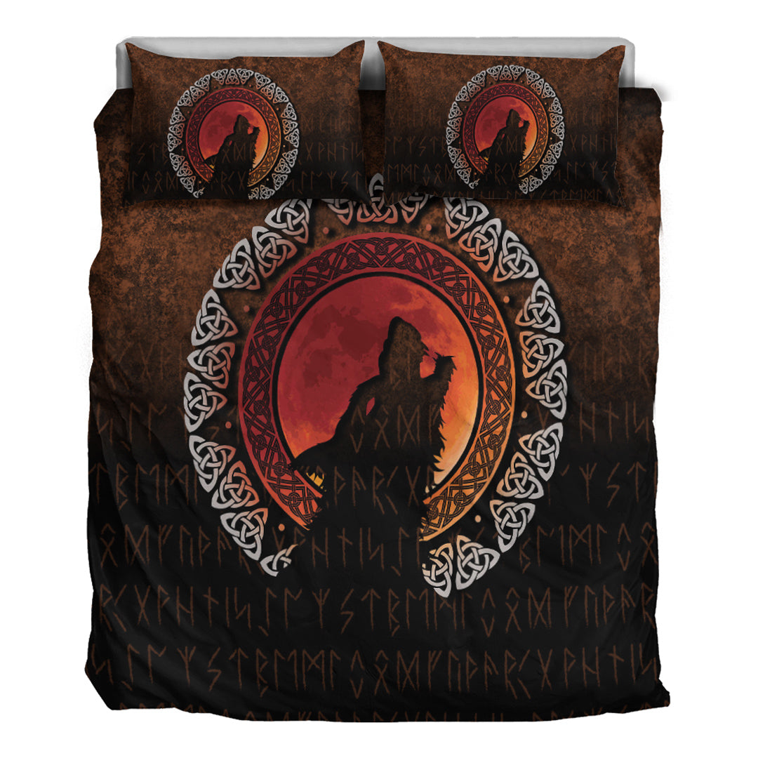 Viking Bedding Set Fenrir Norse Wolf Son of Loki