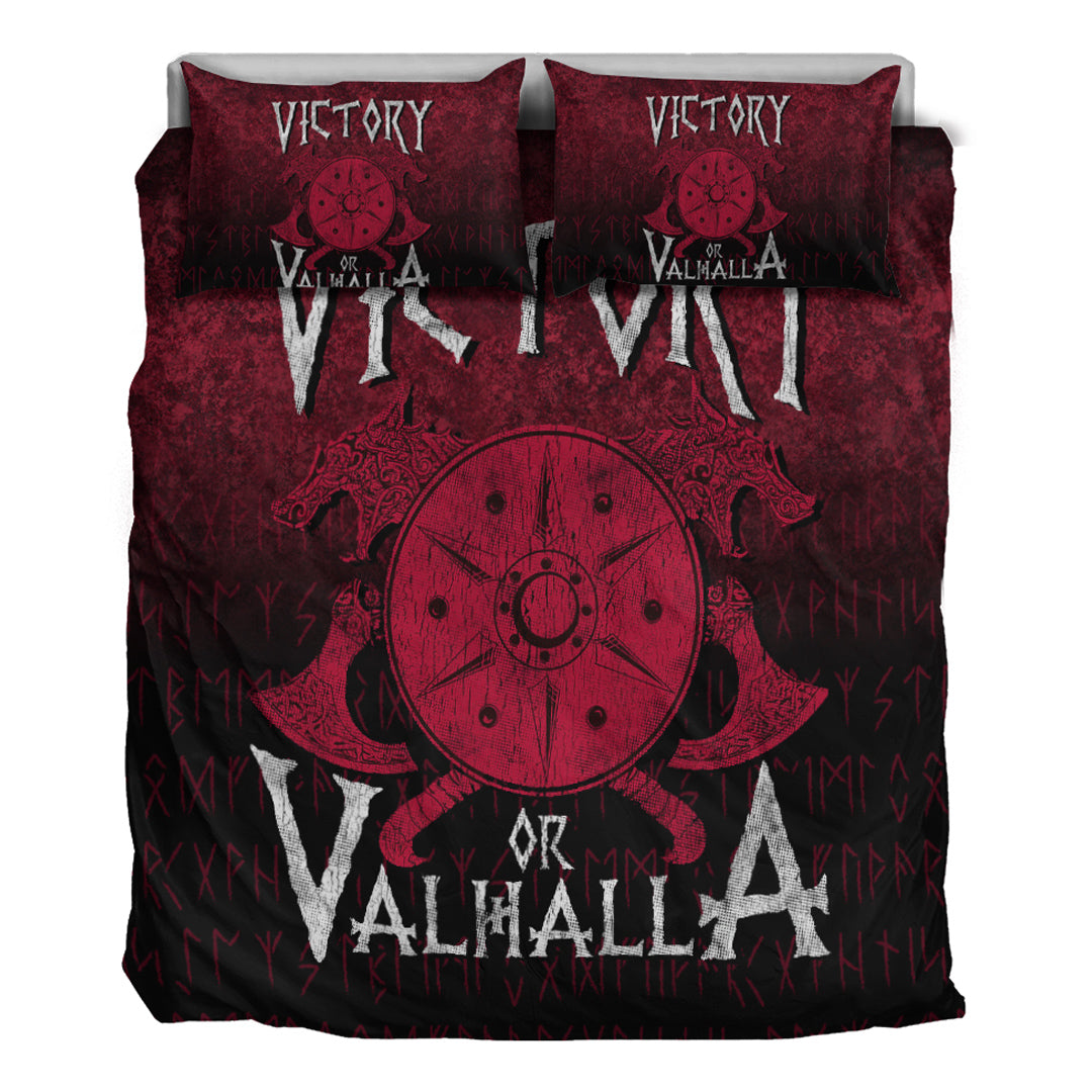 Viking Bedding Set Victory or Valhalla Ver01