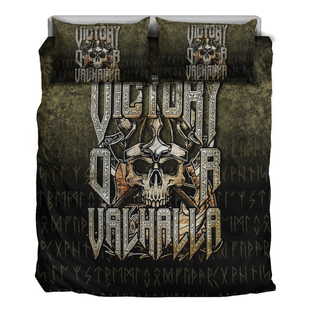 Viking Bedding Set Victory or Valhalla Drakkar Ver01