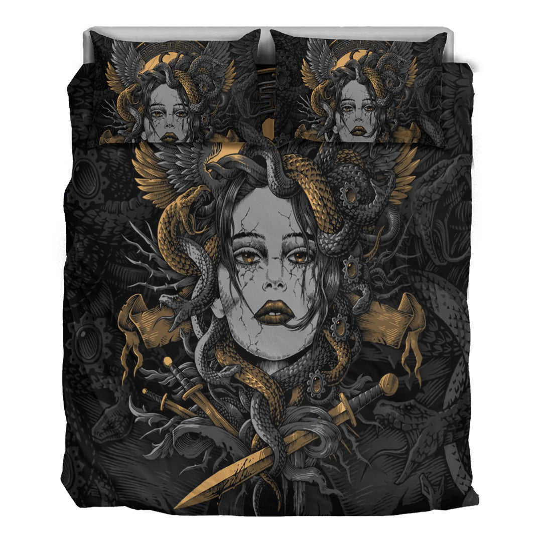 Viking Bedding Set Head Of Medusa