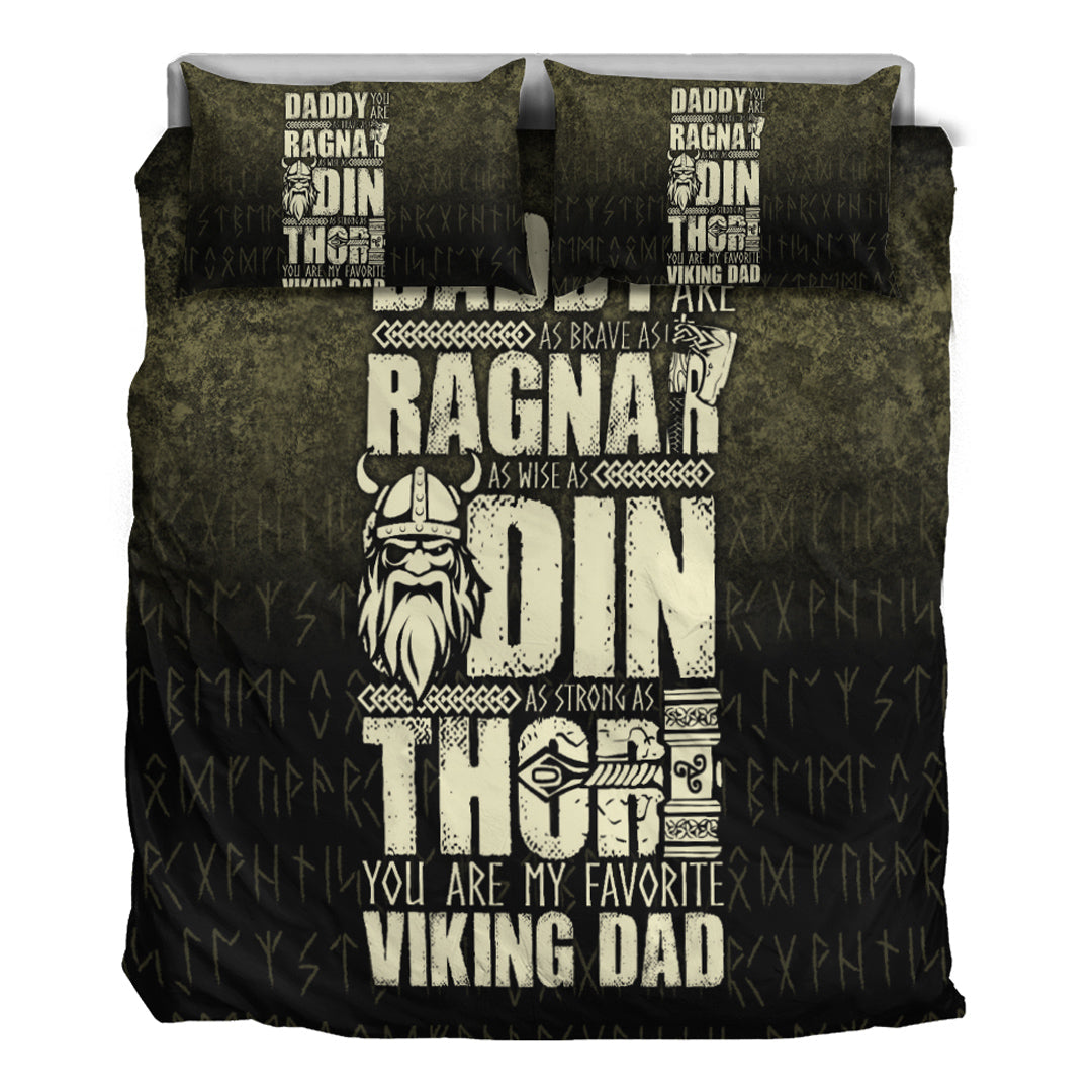 Viking Bedding Set Daddy You Are As Brave As Ragnar