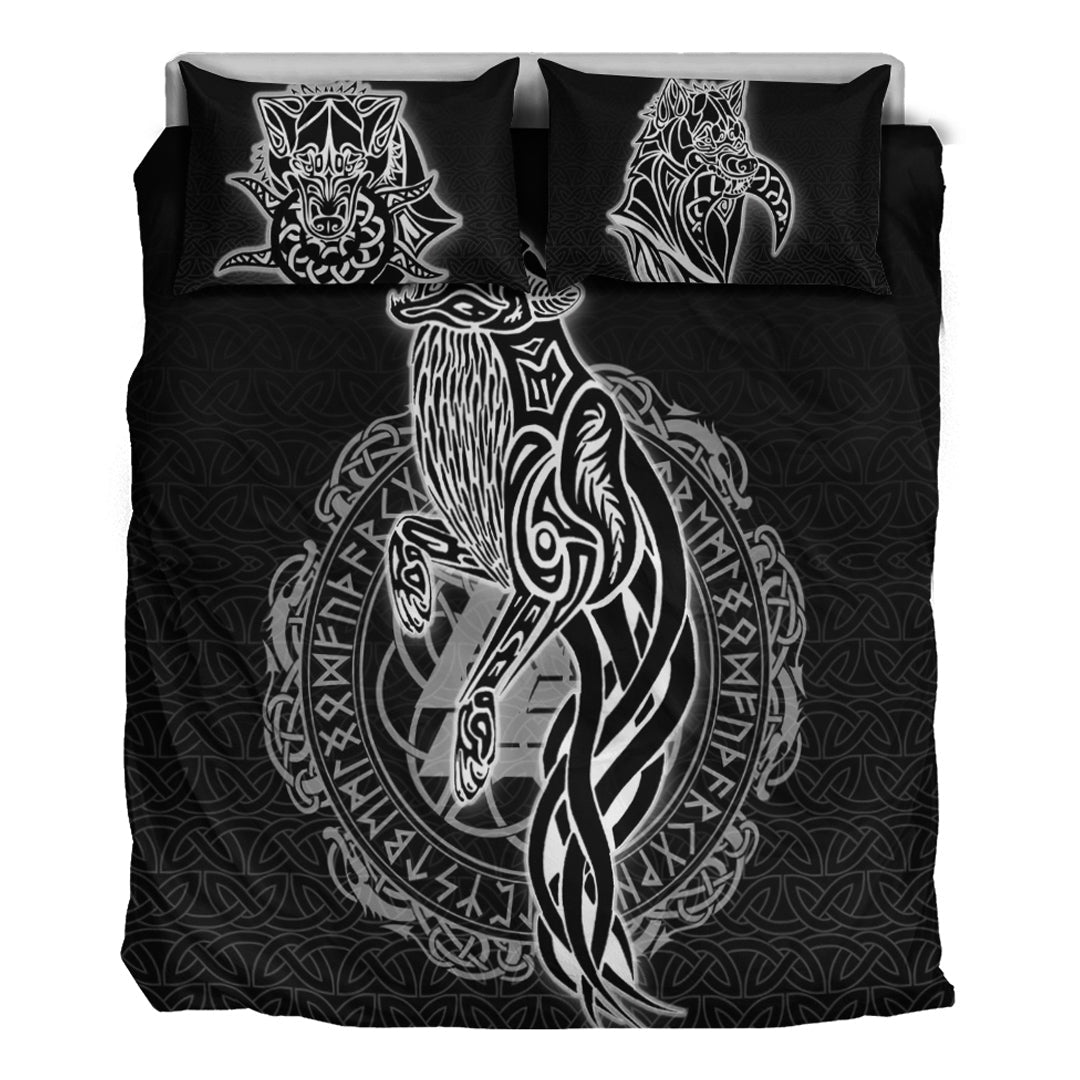 Viking Bedding Set Wolf Style