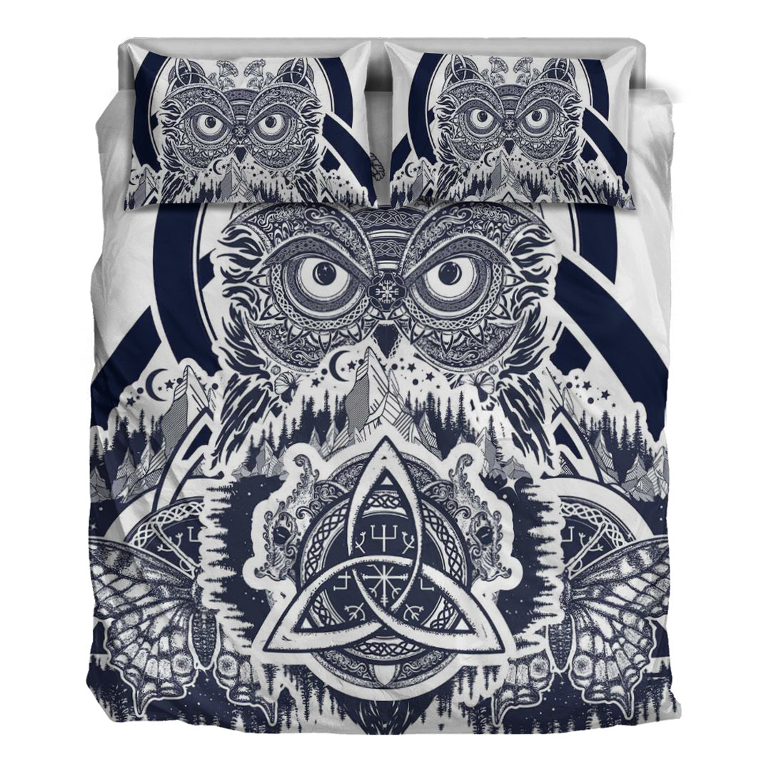 Viking Bedding Set Viking Owl Celtic