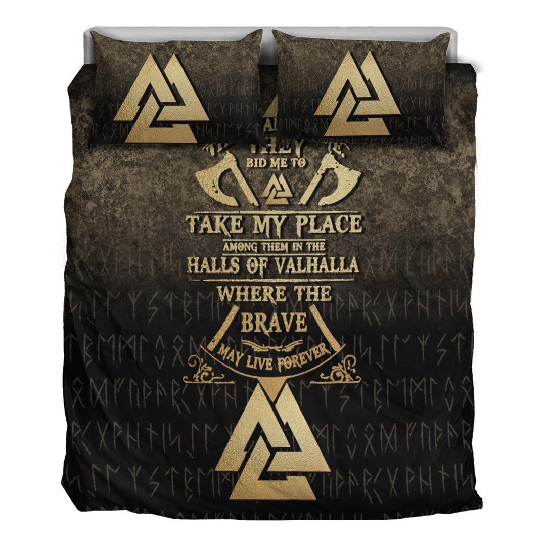 Viking Bedding Set Vikings Hall of Valhalla