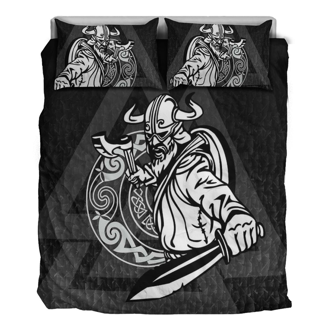 Viking Bedding Set Warriors Valknut Style