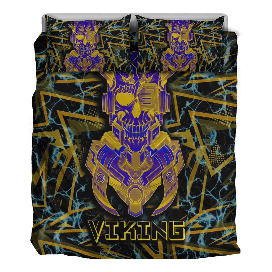 Viking Bedding Set Viking 3D Warrior Robo