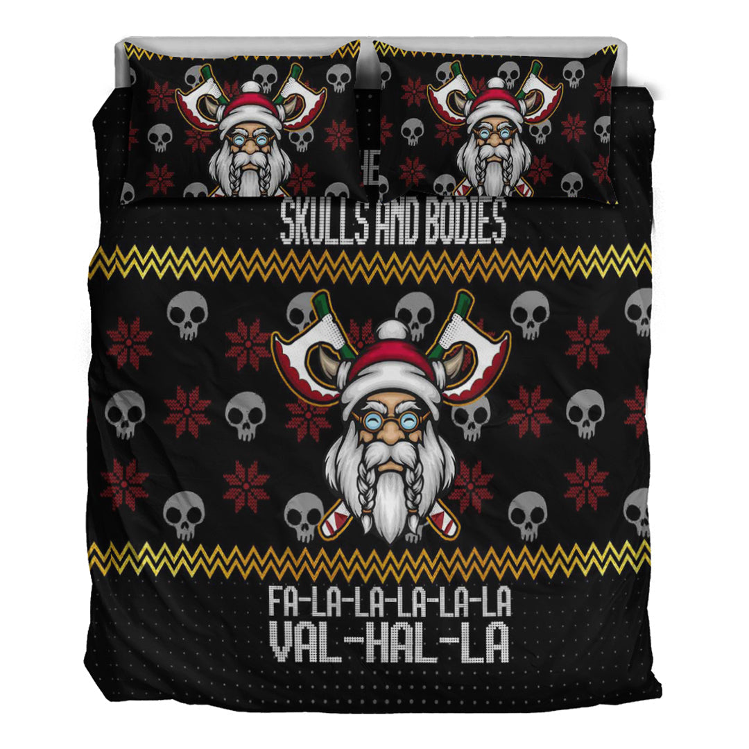 Viking Bedding Set Viking Santa In Valhalla Style Christmas