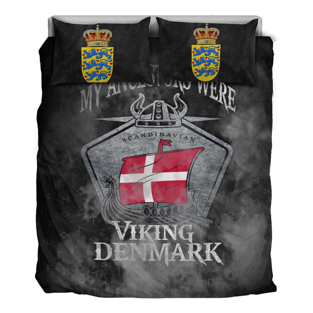 Viking Bedding Set Viking Denmark Drakka Scandinavian