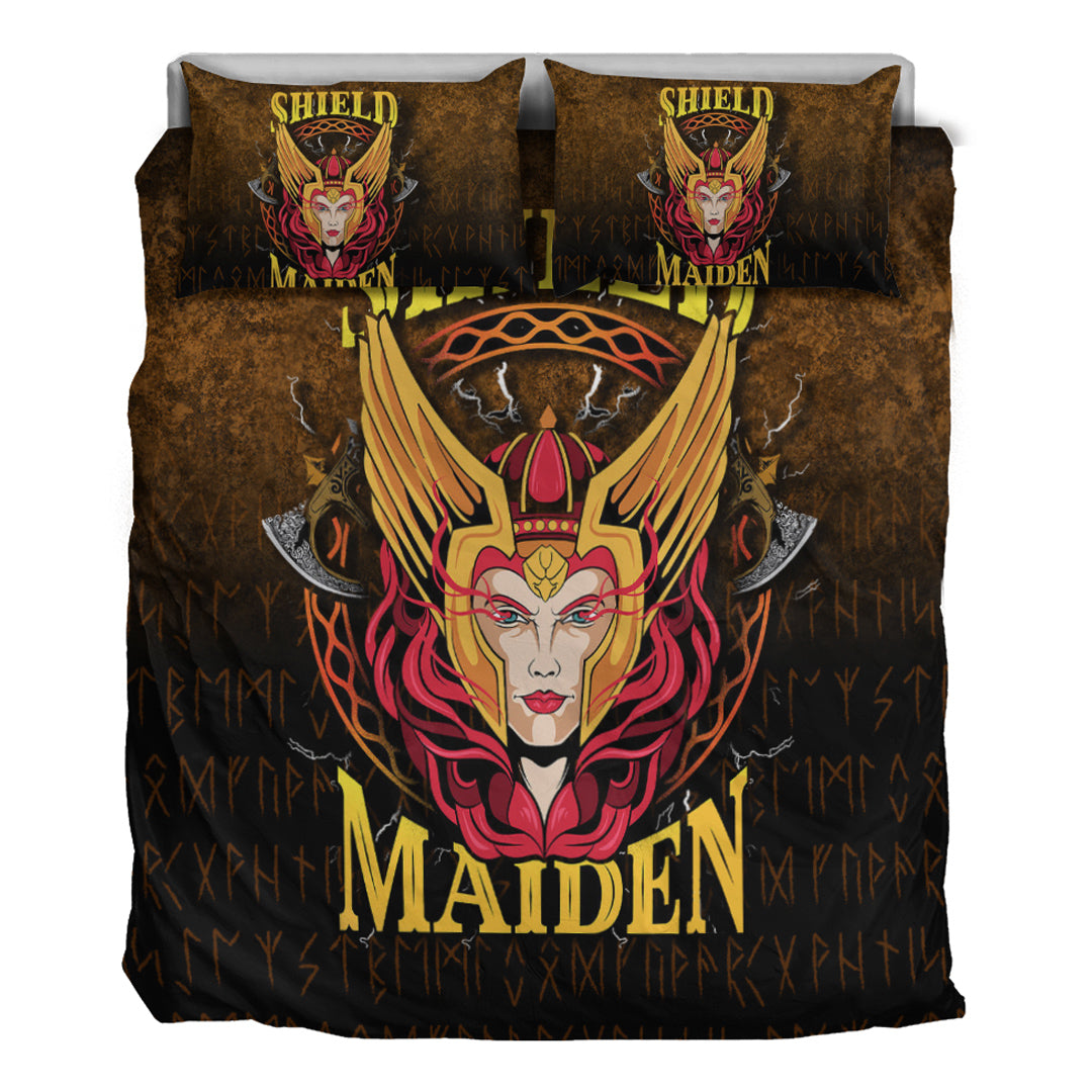 Viking Bedding Set Shield Maiden