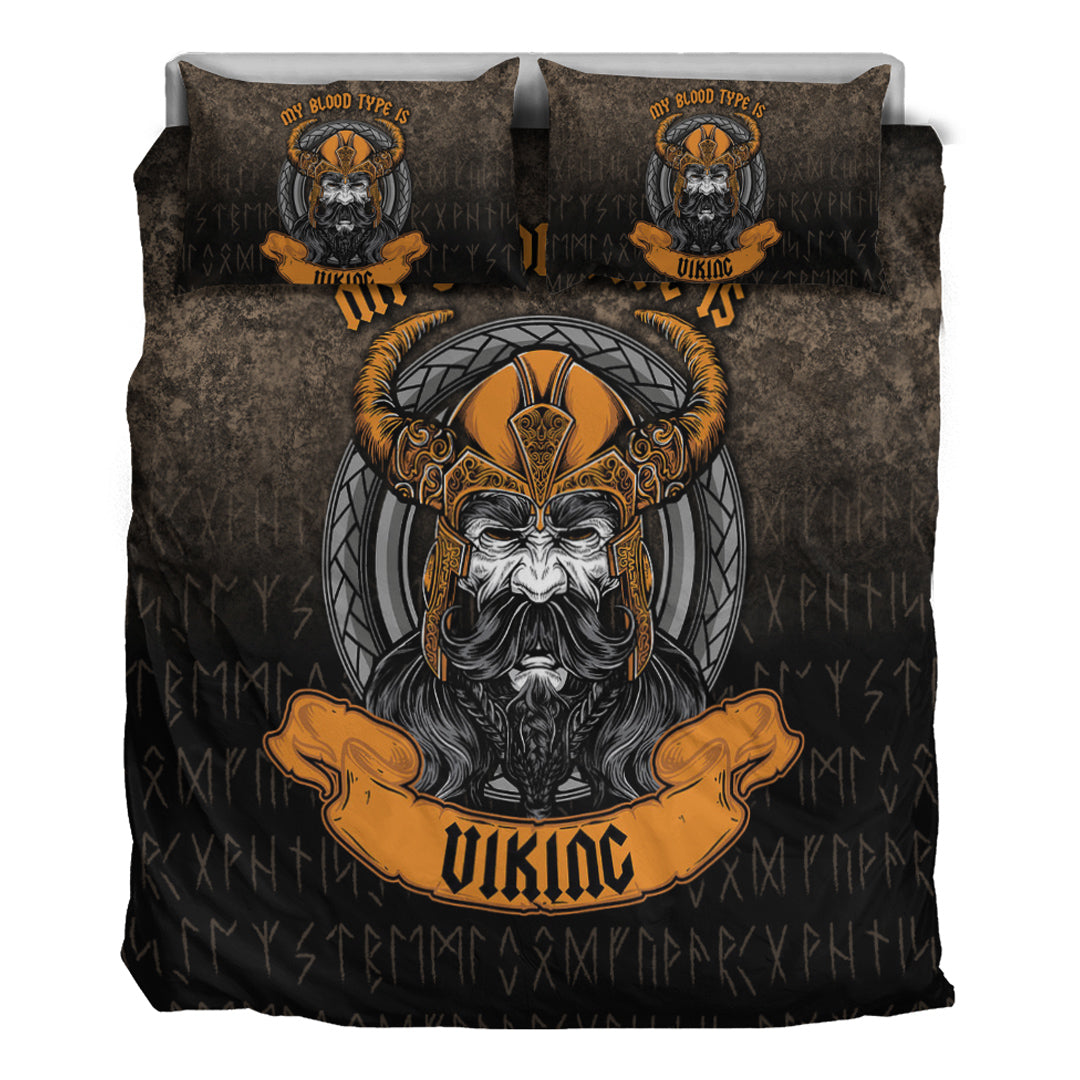 Viking Bedding Set My Blood Type is Viking