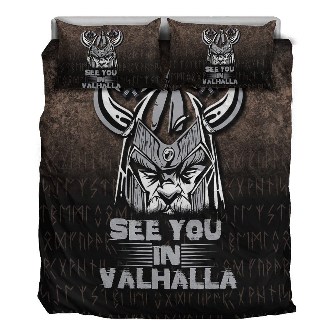 Viking Bedding Set See You In Valhalla Ver01