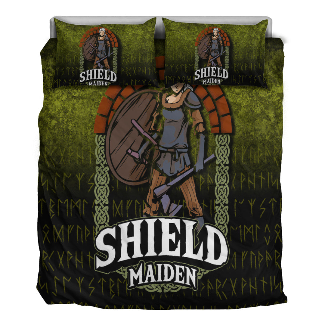 Viking Bedding Set Viking ShieldMaiden Ver01