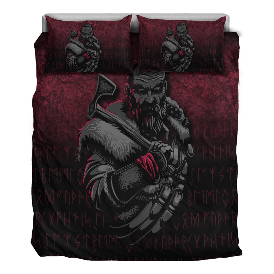 Viking Bedding Set Viking Warrior With Axe