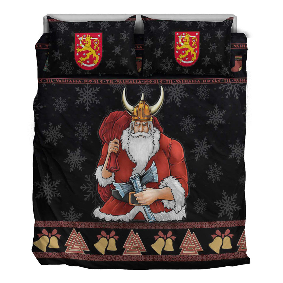 Viking Bedding Set Christmas Finland Santa