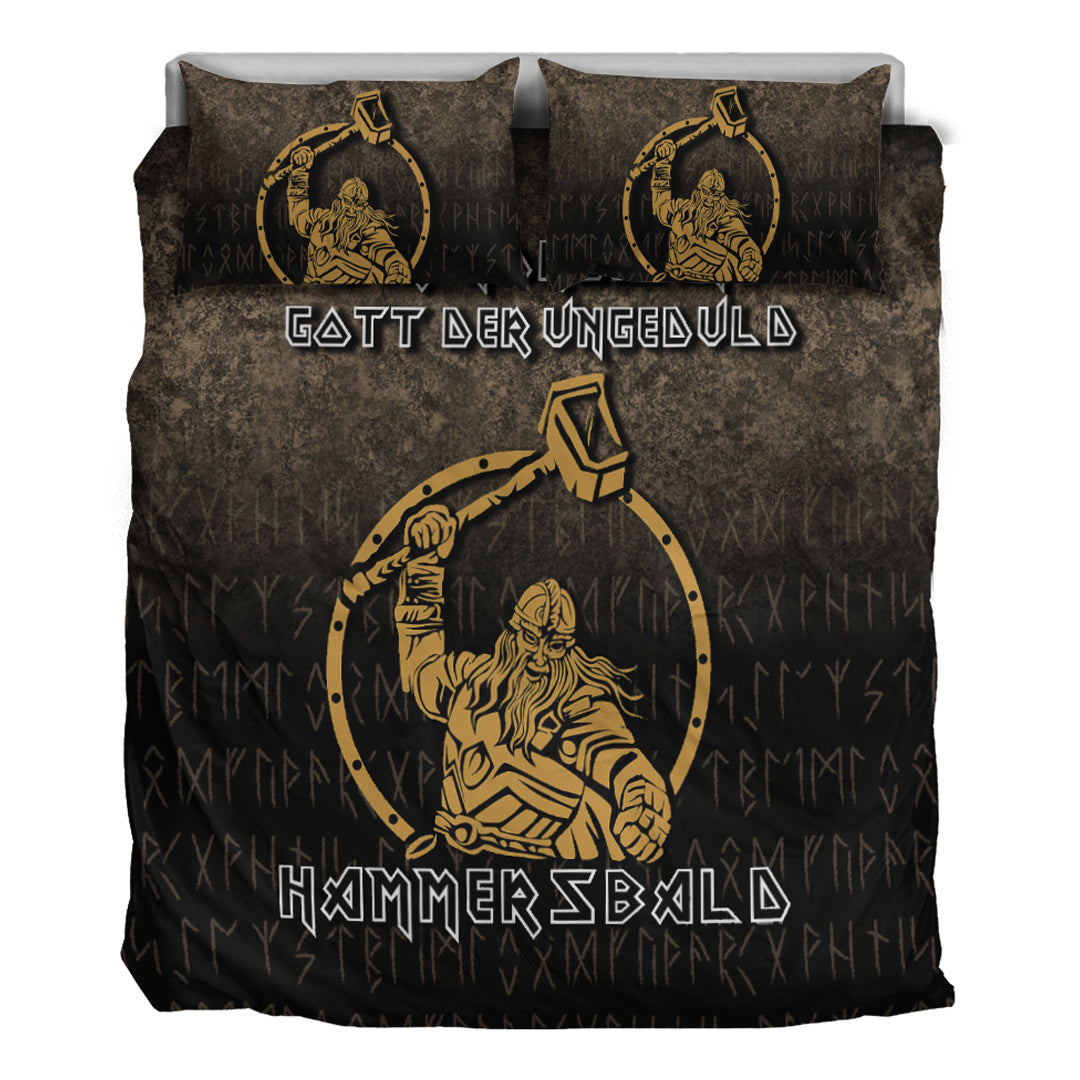 Viking Bedding Set The Nordic God Of Impatience Hammersbald