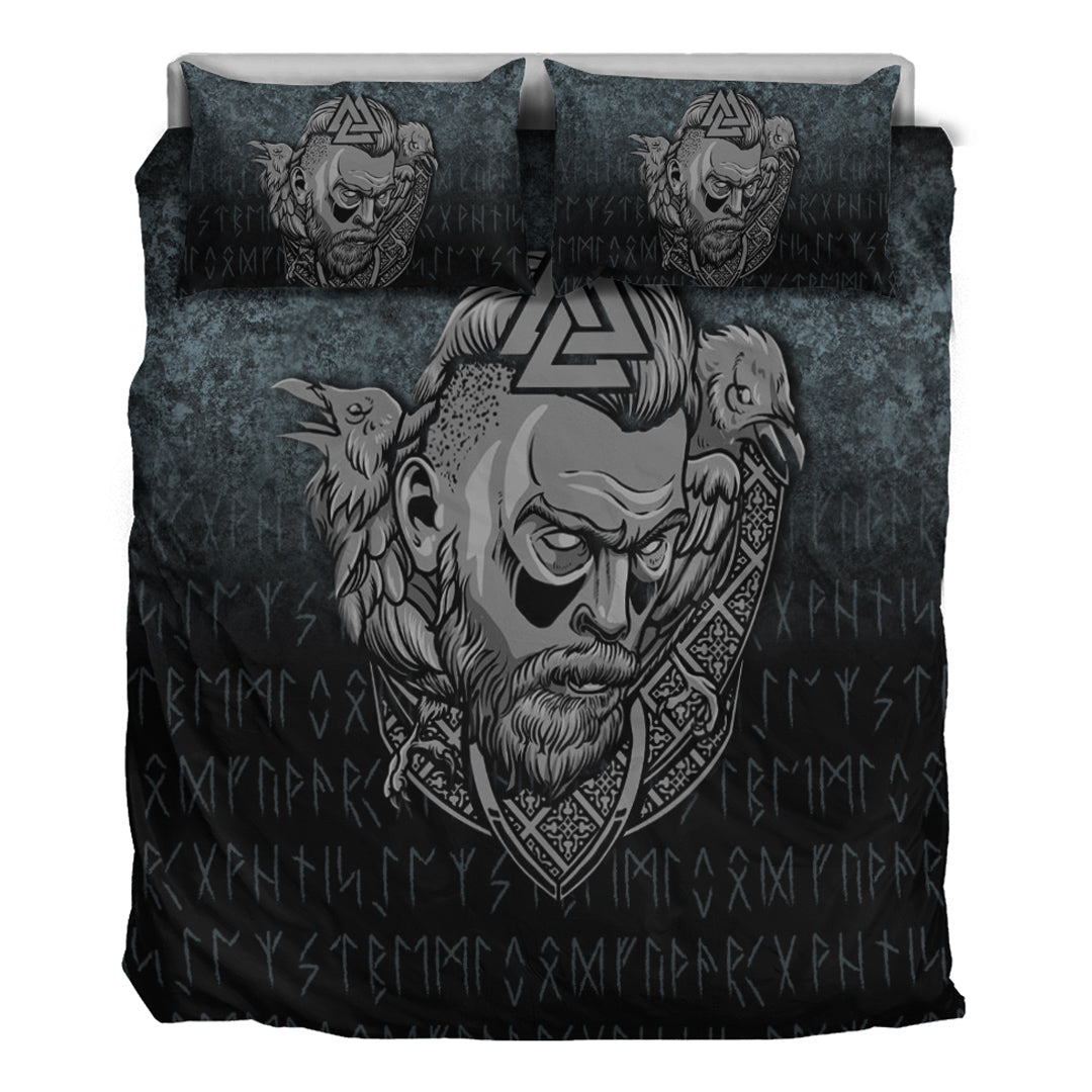 Viking Bedding Set Victory or Valhalla Warrior Ver01