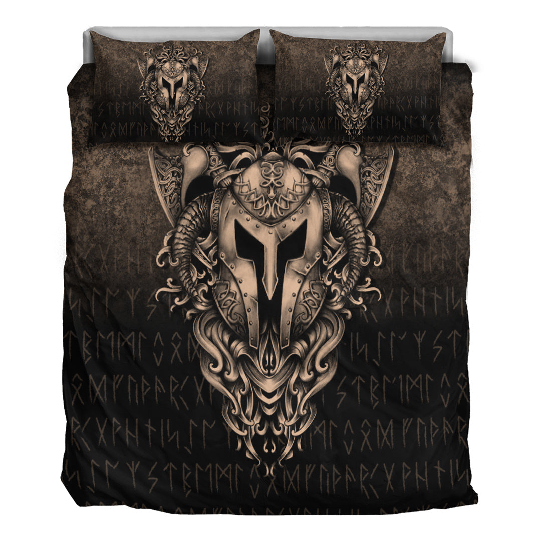 Viking Bedding Set The Armor Of Viking Gold Version