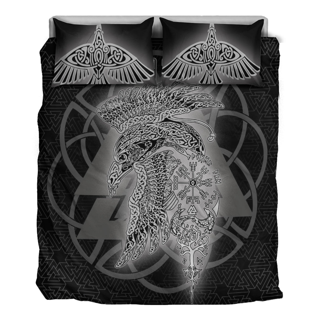 Viking Bedding Set Valknut Raven