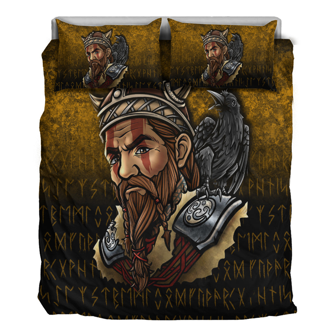 Viking Bedding Set Viking Warrior Odin Valhalla Raven