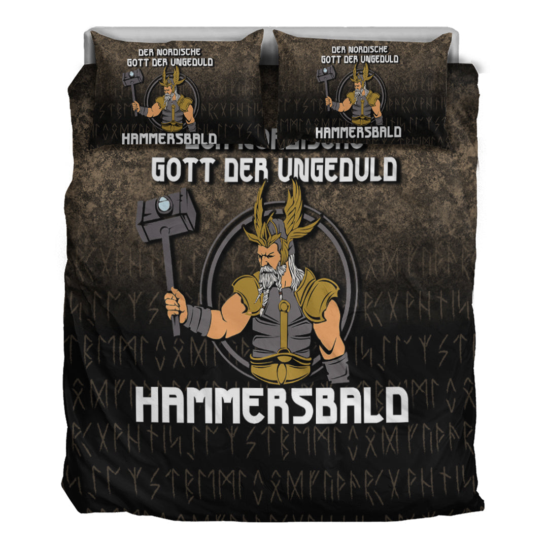 Viking Bedding Set Der Nordische Gott Der Ungeduld Hammersbald