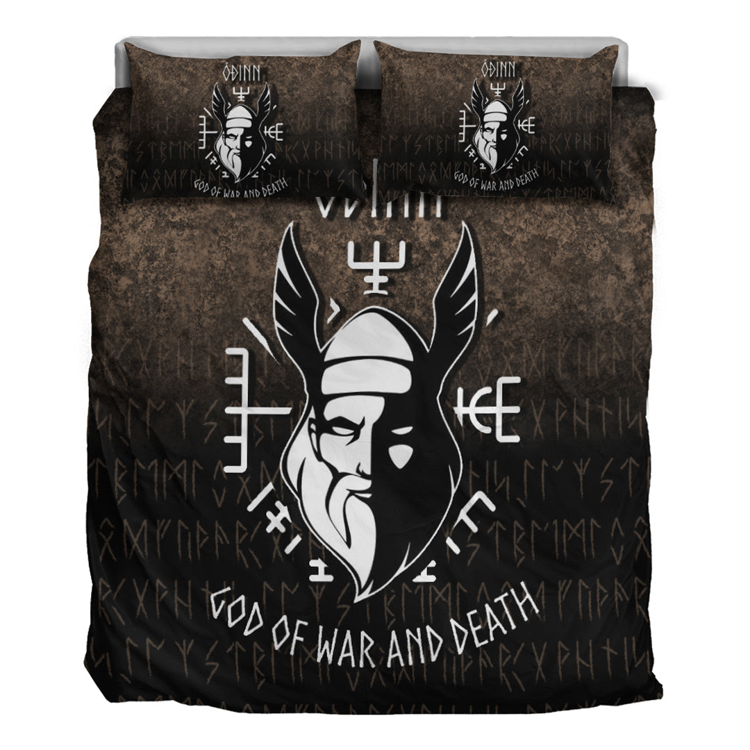 Viking Bedding Set Odin God Of War And Death