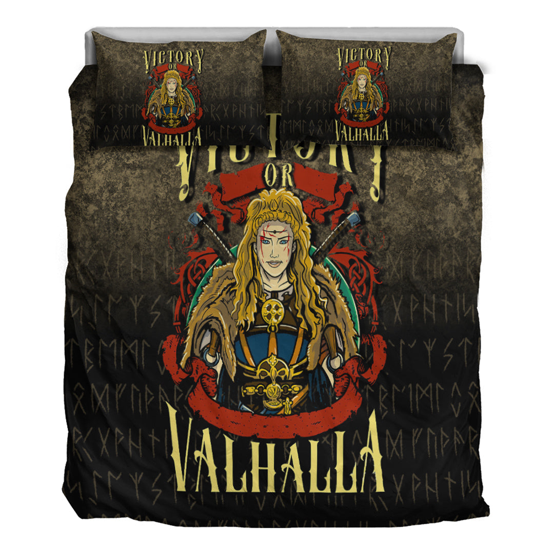 Viking Bedding Set Victory or Valhalla Ver04