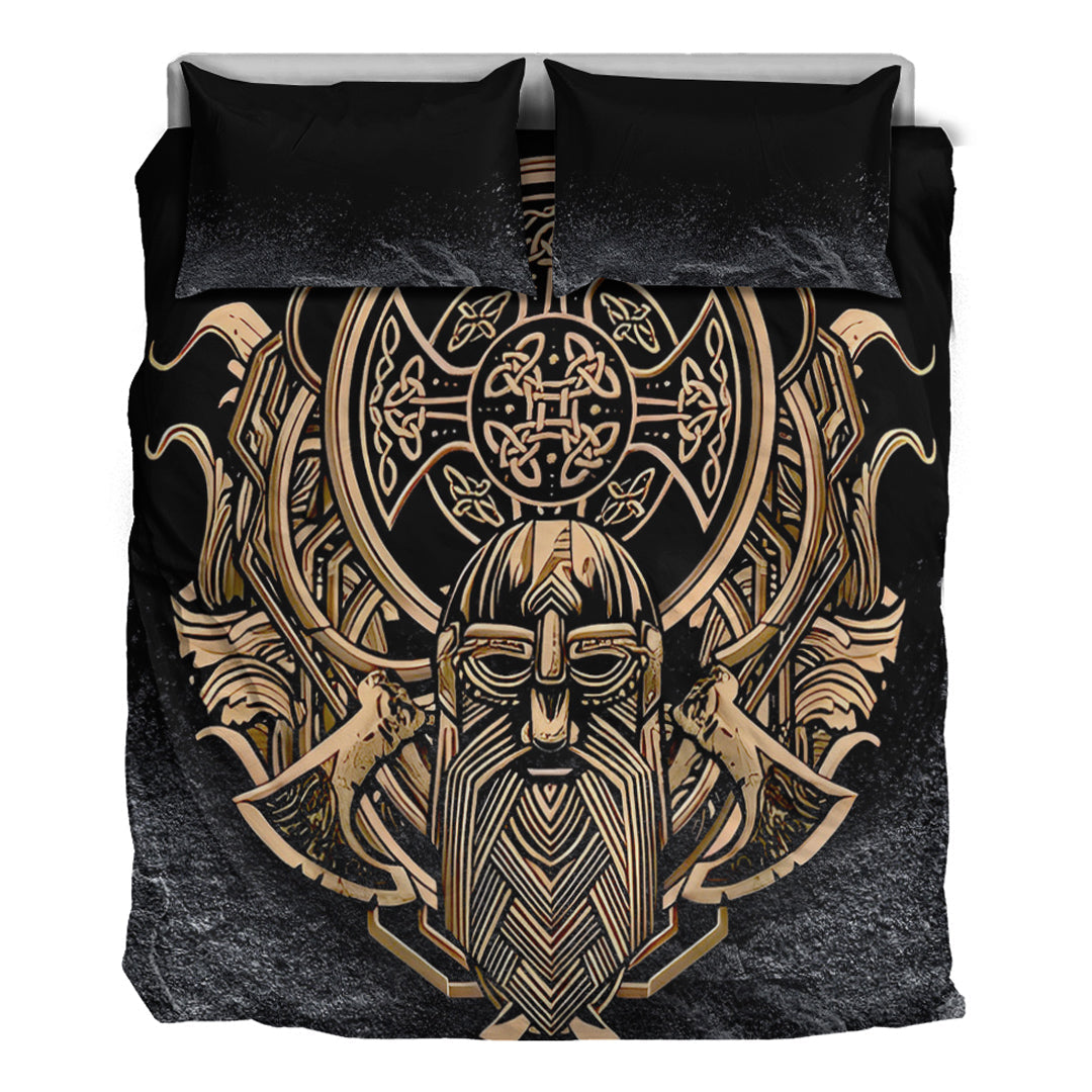 Viking Bedding Set Celtic Odin Axe Style