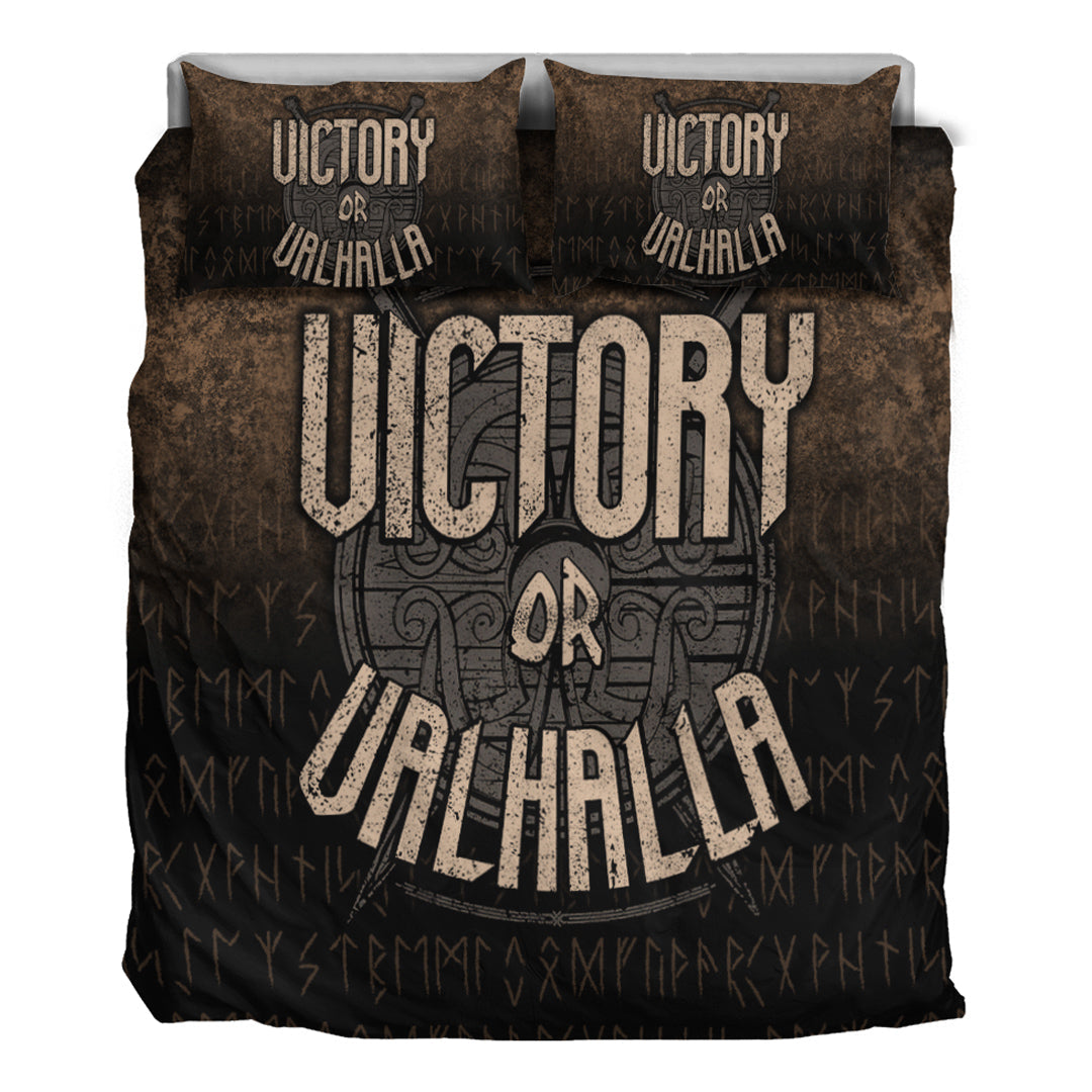 Viking Bedding Set Victory or Valhalla Ver03