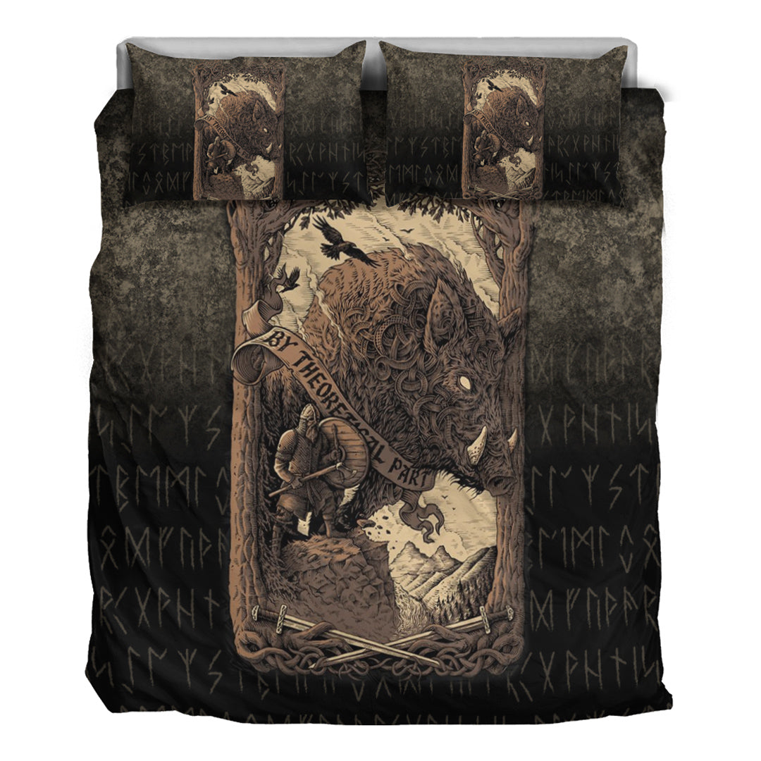 Viking Bedding Set Viking Wild Boar