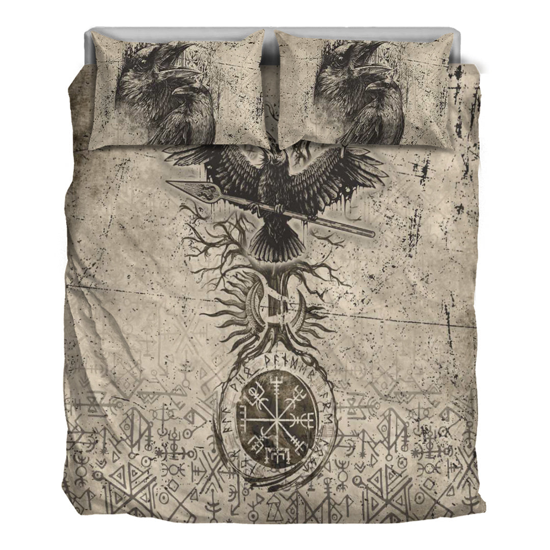 Viking Bedding Set Viking Raven Carry Spear of Odin Vintage