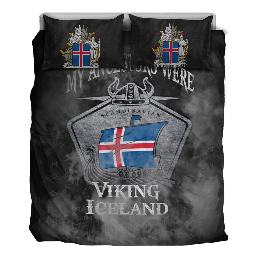 Viking Bedding Set Viking Iceland Drakka Scandinavian