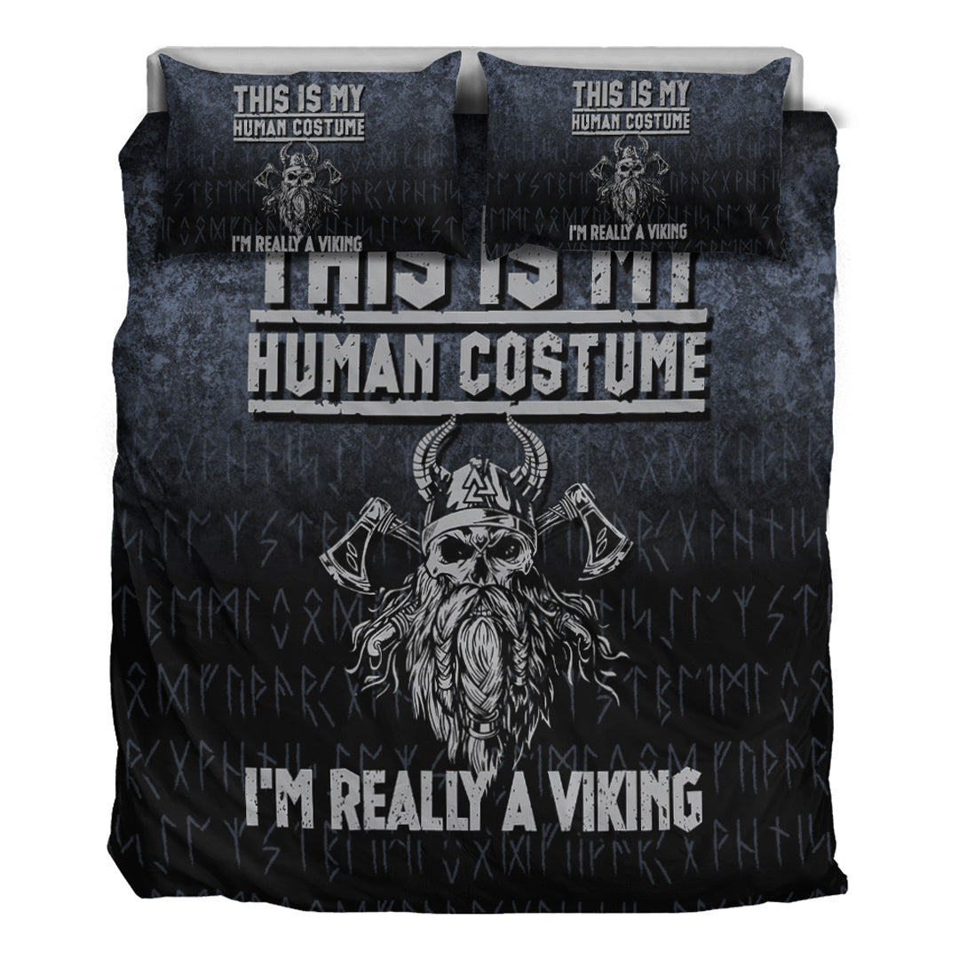 Viking Bedding Set This Is My Human Costume I'm Really A Viking