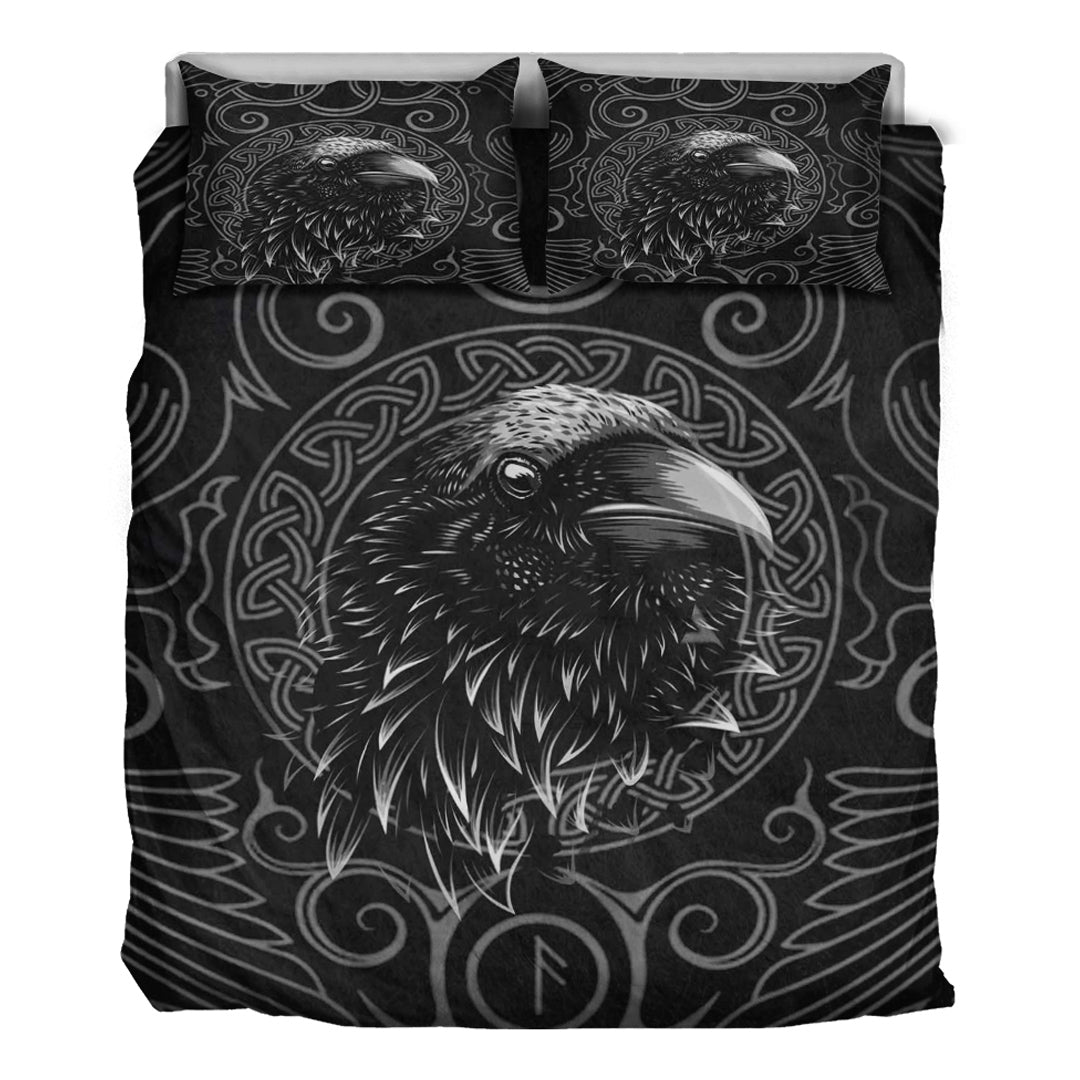 Viking Bedding Set Raven Celtic Style