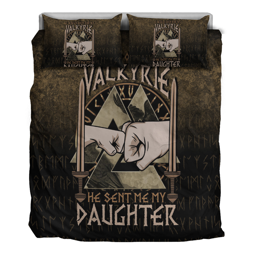 Viking Bedding Set I asked Odin for a Valkyrie Viking Daughter 2