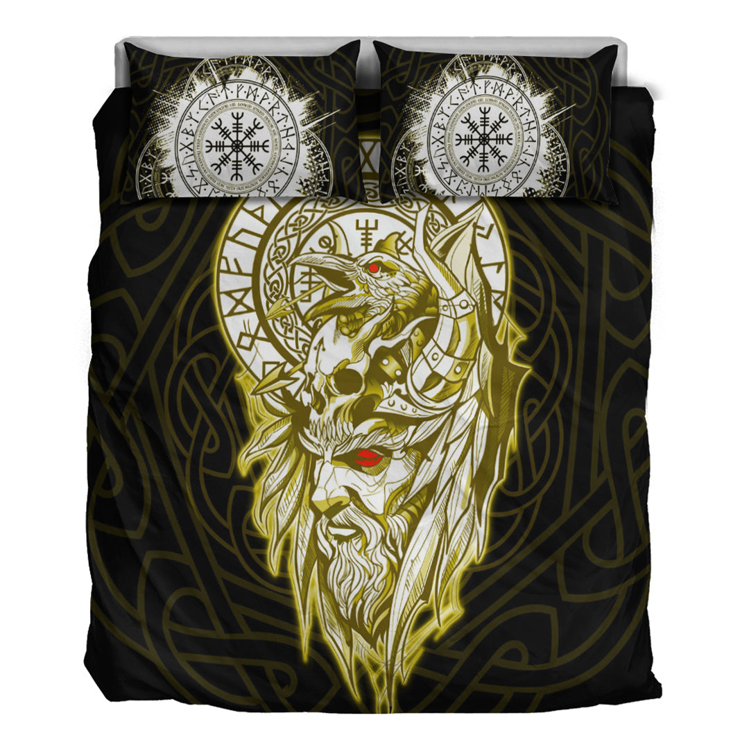 Viking Bedding Set Viking Odin Set Gold