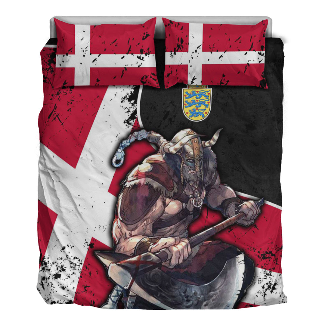 Viking Bedding Set Denmark Warrior Brush Style