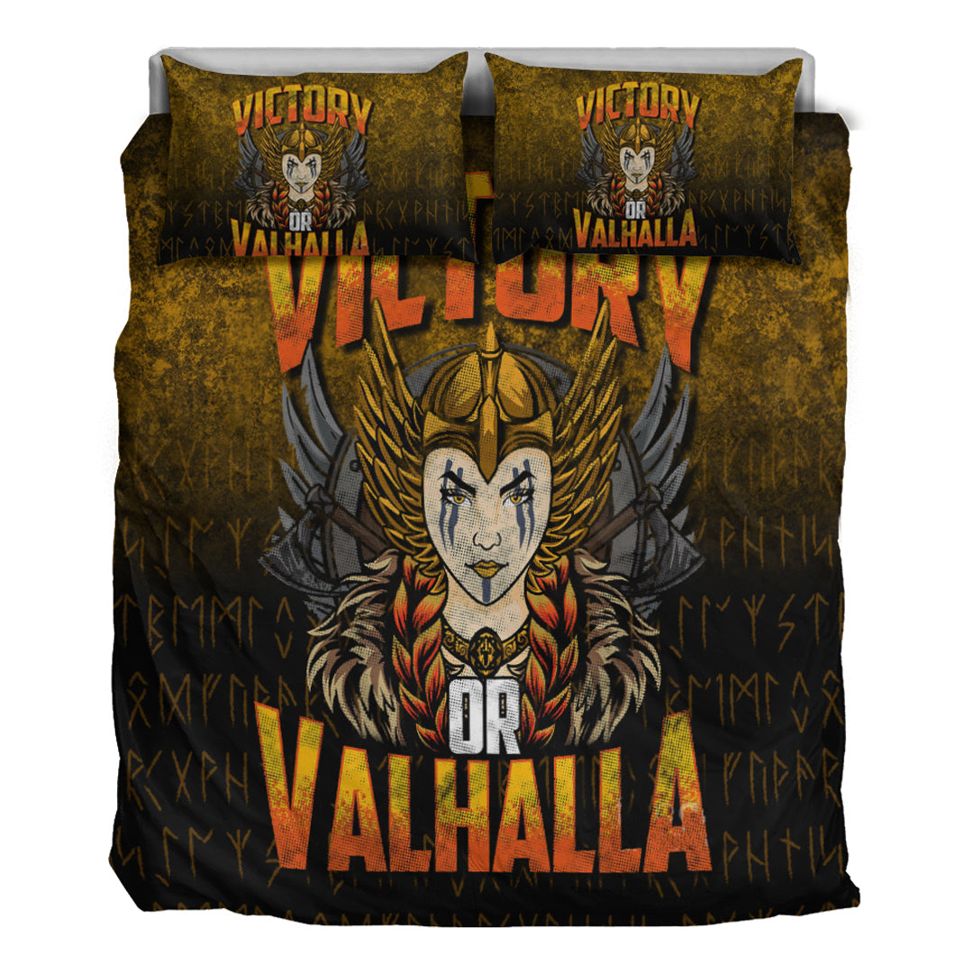 Viking Bedding Set Victory or Valhalla