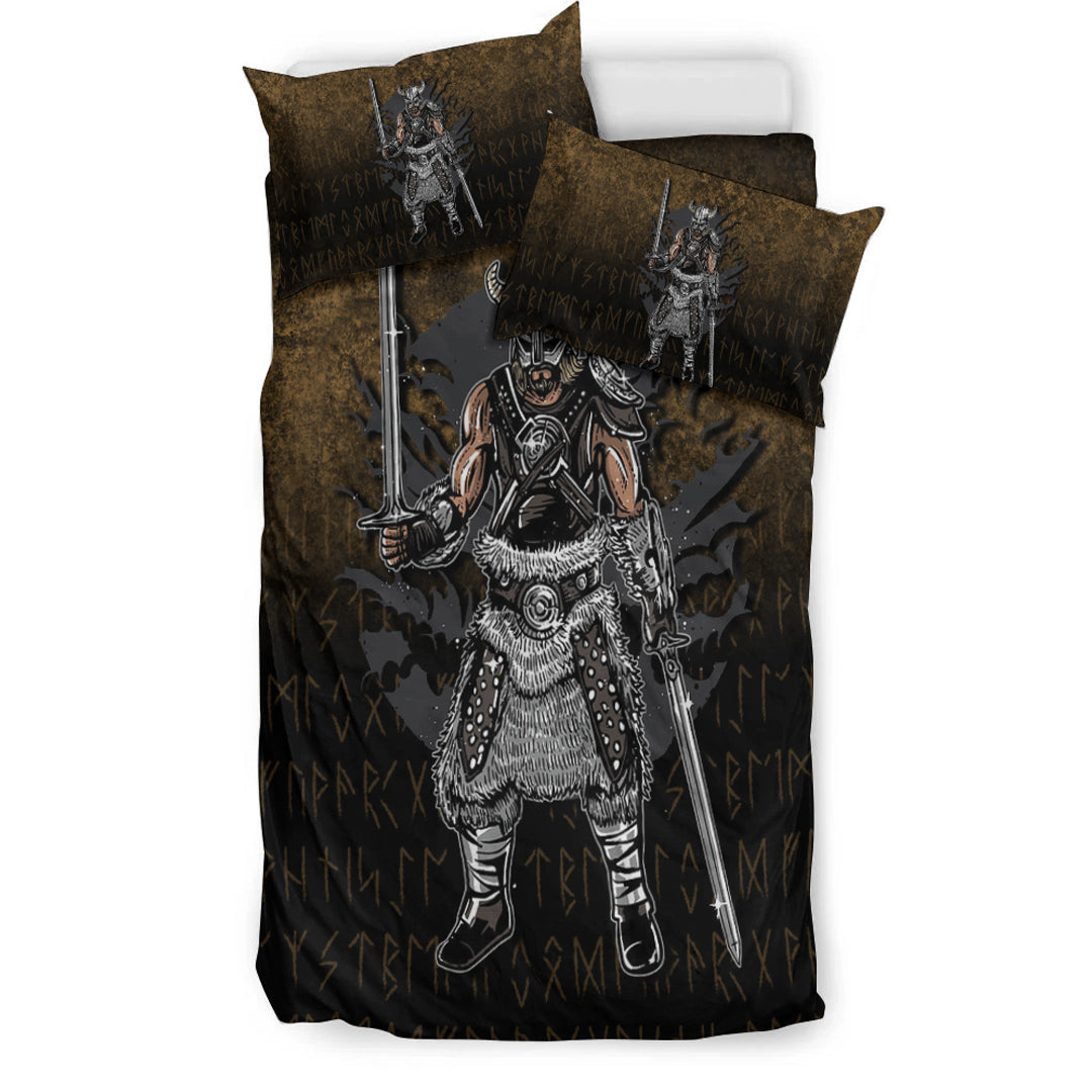 Viking Bedding Set Dark Style