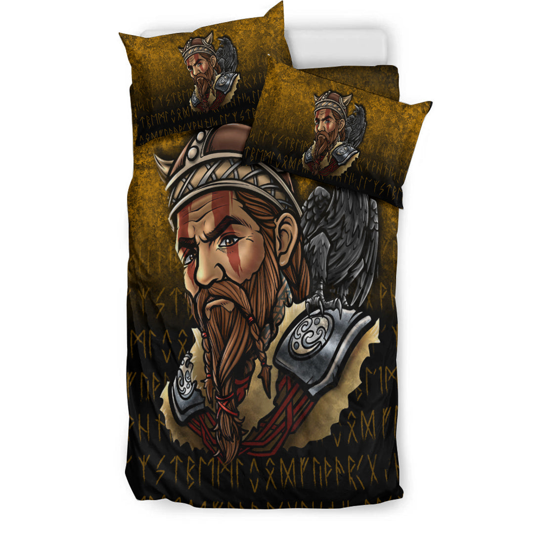 Viking Bedding Set Viking Warrior Odin Valhalla Raven